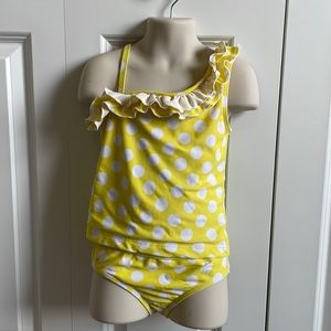 5/$20 Yellow Polka Dot Tankini